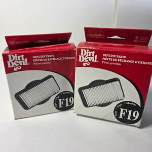 4 NEW GENUINE DIRT DEVIL Filter for F19 Broom Vacuum 3201082000 2pk 2xa1185000